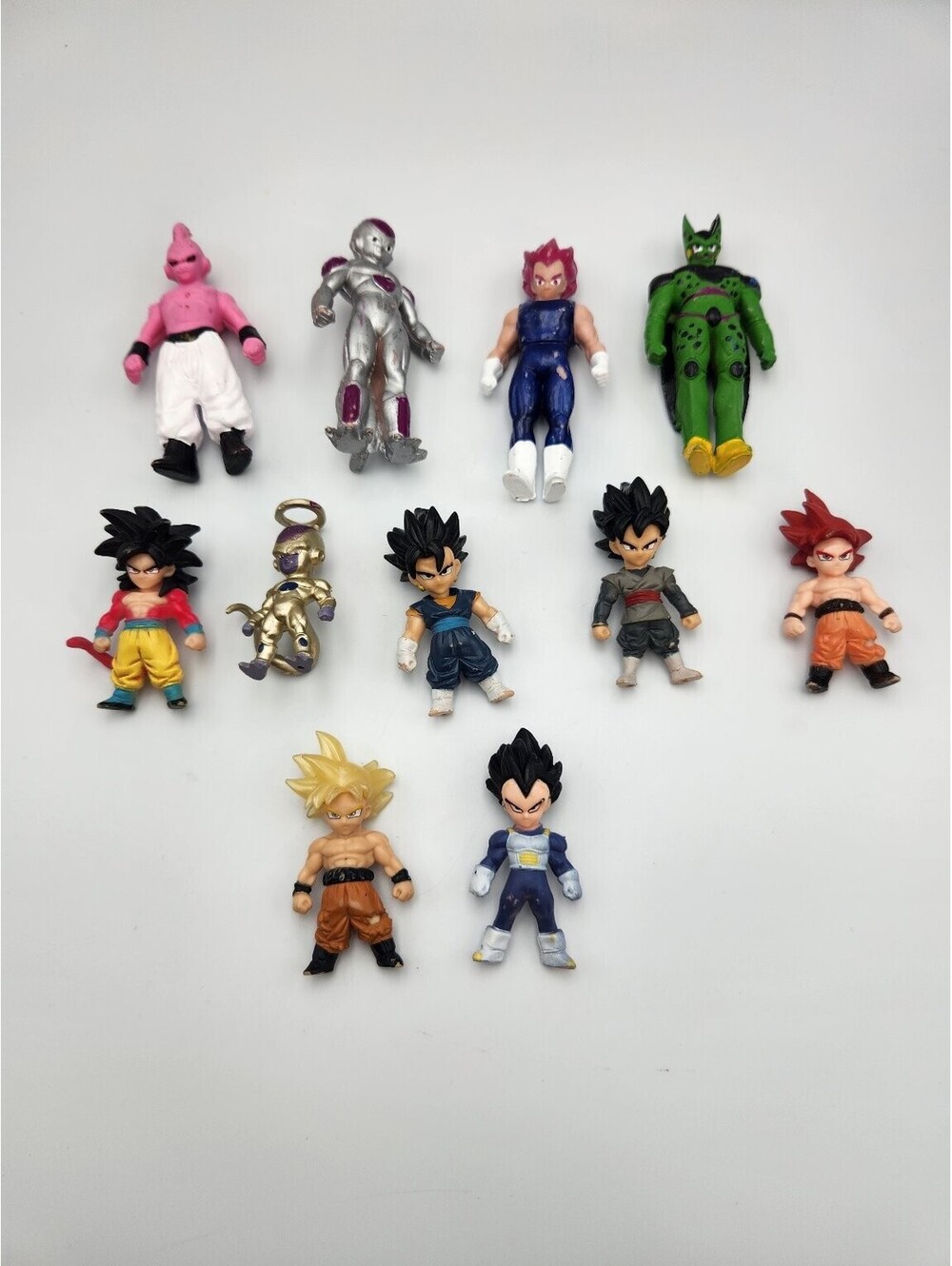 Dragon Ball Z Super Mini Action Figures Lot 11 PVC Goku Vegeta Frieza Buu C3
